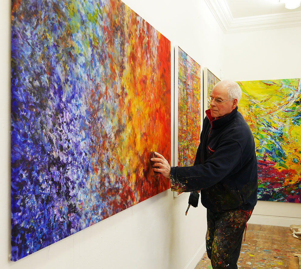 David Lendrum, Painting with Sponge 2020