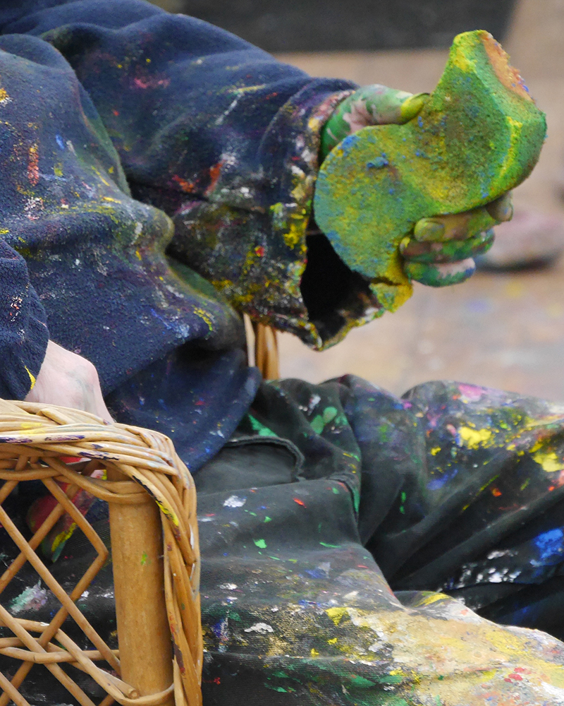 David Lendrum, Rest During Painting Session